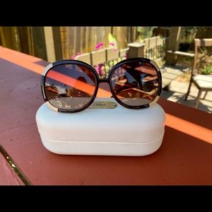 Chloe Brown Myrte Sunglasses with Case